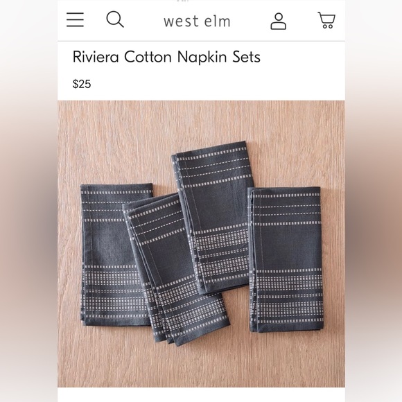 West Elm Kitchen West Elm Riviera Napkins Poshmark